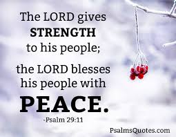 Psalm 29:11 - Psalm of Peace - Bible Verse